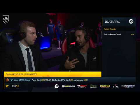 EGL13 : Grand Final - Swanny Interview