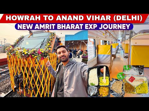 Howrah to Delhi Amrit Bharat Exp Inauguration Journey 