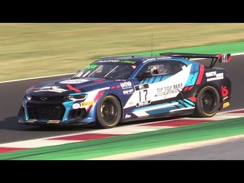 Chevrolet Camaro GT4.R V8 6.2 PURE SOUND in Action at Monza & Misano Circuits!!!
