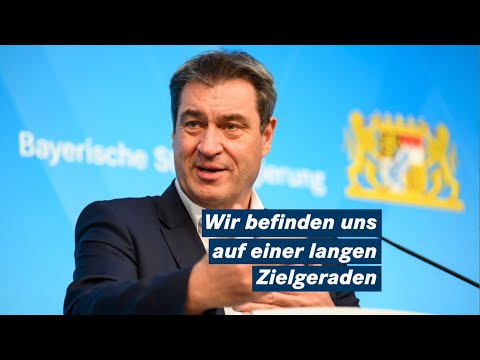 Ministerpräsident Dr. Markus Söder nach der Kabinettssitzung vom 27. April 2021 - Bayern