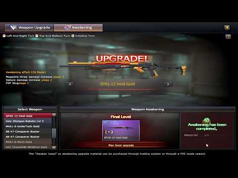 Crossfire Philippines 3.0 - Obtaining and Upgrading SPAS-12-Void-Gold (ZA4 Onslaught Fortress)