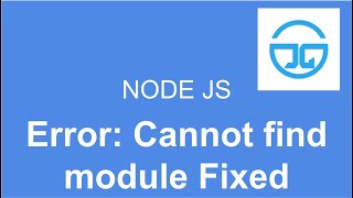 Nodejs | Error: Cannot find module