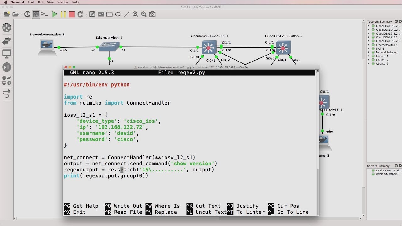 Python network automation, BGP and IOS regular expressions (regex). Search output (Part 1).