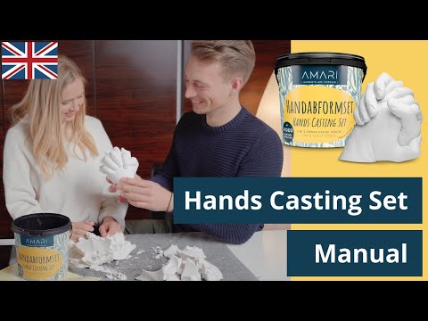 So easy! Hands Casting Set for couples - Manual ♥️ 🤝