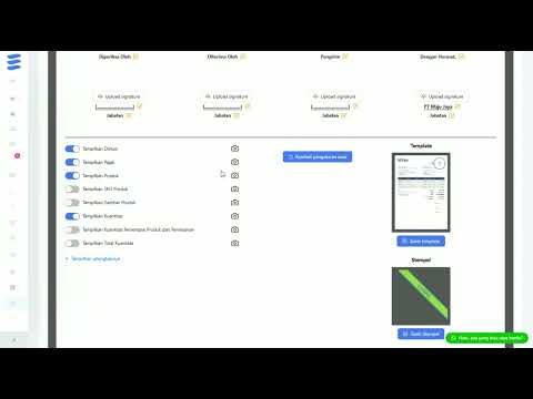 Fitur Preview Tampilan dengan Ikon Kamera di Layout Invoice