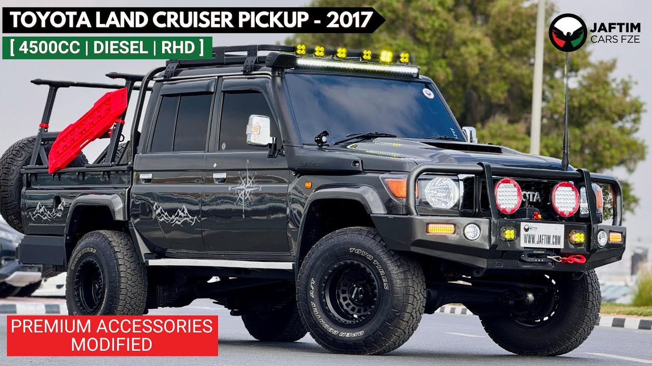 Toyota Land Cruiser Pick Up DOUBLE CABIN WITH PREMIUM ACCESSORIES MODIFICATION | RHD | 4.5L DIESEL ENGINE | (MT) | 2017 video