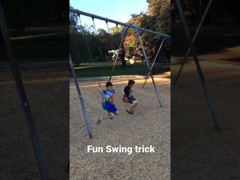 Fun Swing trick #shorts #swing #park #tricks