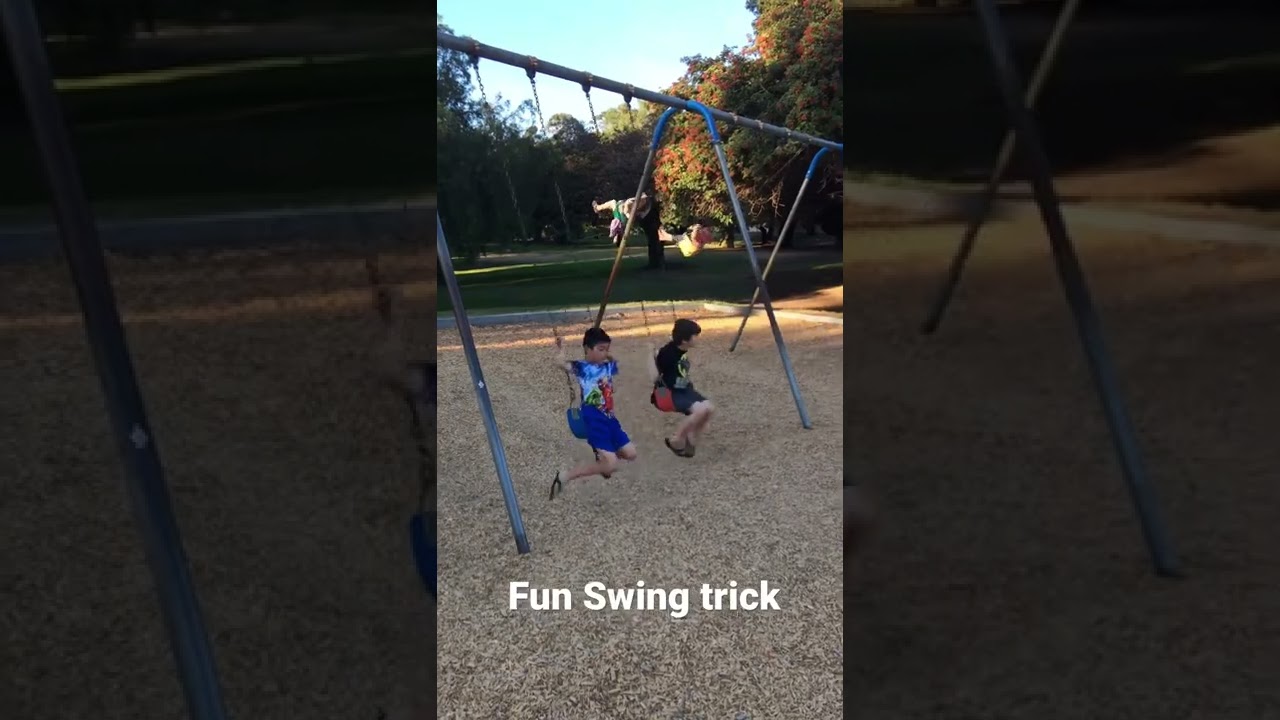 Fun Swing trick #shorts #swing #park #tricks