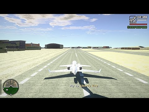 GTA San Andreas- Fly To Liberty City Mission In GTA V Graphics (V Graphics) 1080P 60FPS