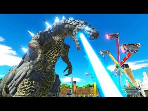 GODZILLA Goes on a Rampage - Animal Revolt Battle Simulator