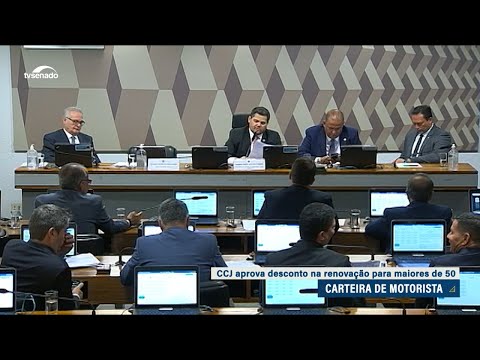 Aprovado na CCJ desconto na renovação da CNH para maiores de 50 anos