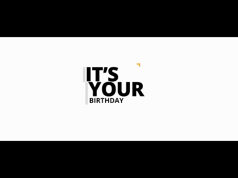 Happy Birthday Song for Kirsten, Kinetic Typography 1080p