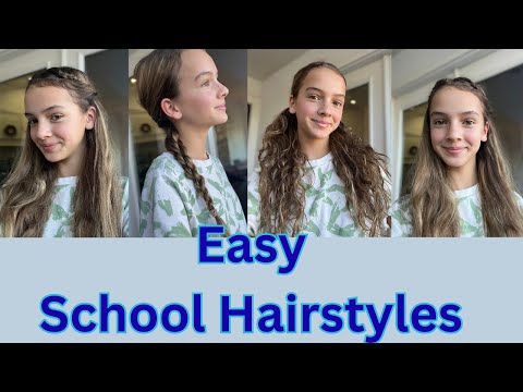 cute easy hairstyles for SCHOOL