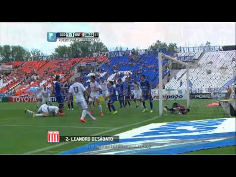 Gol de Desábato.Godoy Cruz 1 Estudiantes 1.Fecha 16.Torneo Primera División 2014