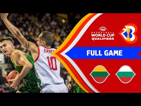 Lithuania v Bulgaria | Full Game - FIBA Basketball World Cup 2023 - European Qualifiers