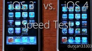 iPhone OS 3 vs. iOS 4 Speed Test
