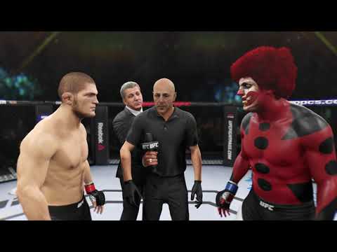 Khabib vs. Creepy Clown - EA Sports UFC 2 - Champion Fights ☝️🦅