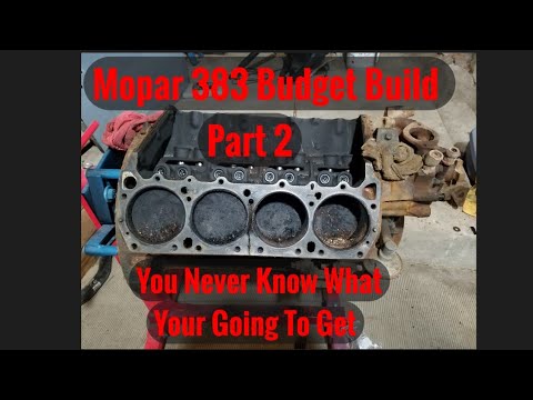 Mopar 383 Budget Build Part 2, You never know what your going to find.