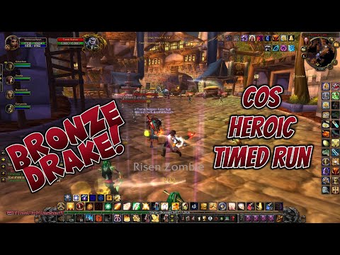 WOTLK CLASSIC ERA Culling of Stratholme Heroic Timed Run, I got the Bronze Drake, & a New Shield!
