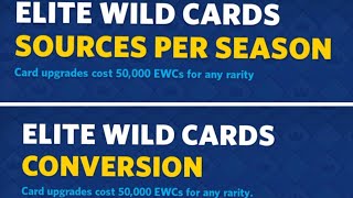 ELITE WILD CARDS: CONVERSION & SOURCES PER SEASON