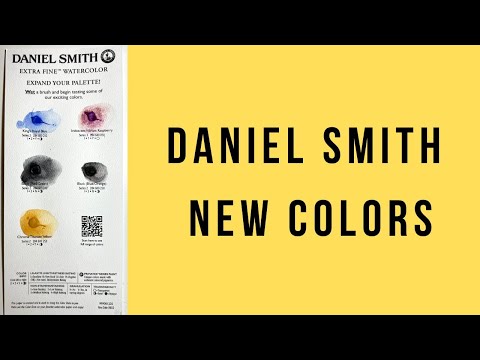 New Daniel Smith Colours: Jane Black, Royal King Blue, Chrome Titanate Yellow, Iridescent Raspberry
