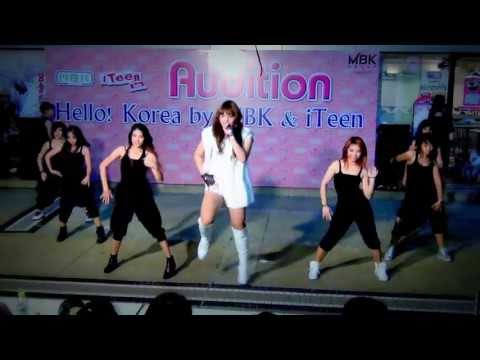 "Hyuna the project [Black' forent]" cover "Change" (HYUNA) @ audition "Hello! Korea by MBK & iTeen"