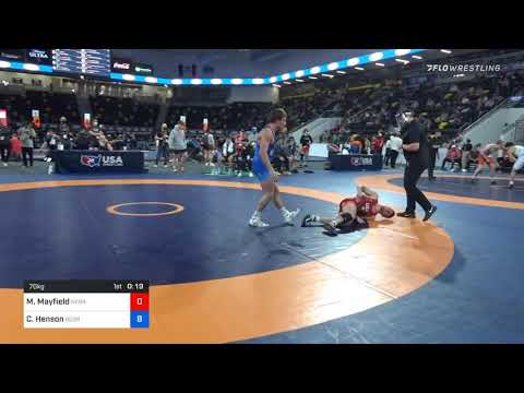 70 Kg Consolation - Maxx Mayfield, Nebraska Vs Caleb Henson, Georgia