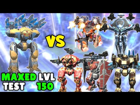 SHARANGA 🏹 VS ALL The TITANS!! MAX LEVEL 150 Comparison - War Robots 7.0 Mk2 Duel WR Gameplay