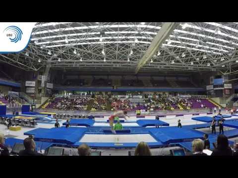 Diogo ABREU & Pedro FERREIRA (POR) - 2016 Trampoline Synchro Europeans, bronze medallists