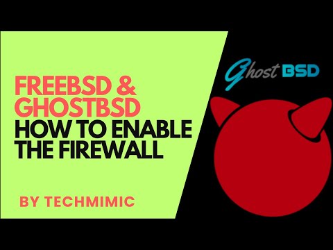 How to enable the FIREWALL in FREEBSD / GHOSTBSD