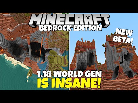 Minecraft 1.18's New World Generation Is GAME CHANGING! (Minecraft Bedrock Beta)