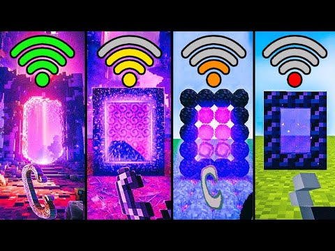 nether portal with different Wi-Fi in minecraft