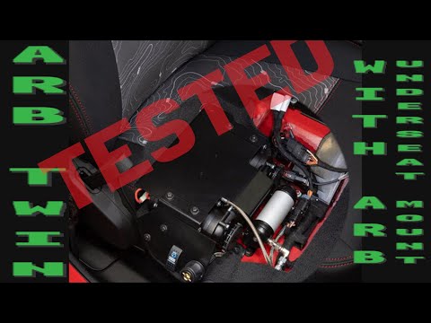 Testing the ARB Twin Compressor with the ARB under-seat mount in the Jeep Gladiator works for JL too