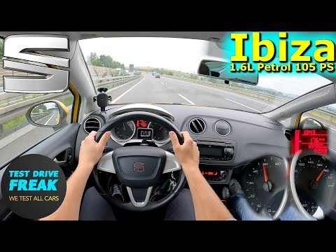 2010 Seat Ibiza 1.6 SC 105 PS TOP SPEED AUTOBAHN DRIVE POV