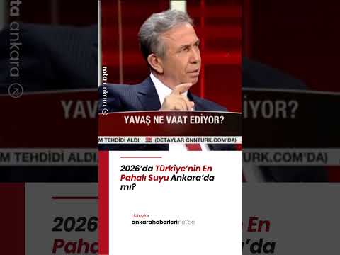 Başkent’te Musluktan "Likit Altın" Akıyor: 2026’da Türkiye’nin En Pahalı Suyu Ankara’da mı?