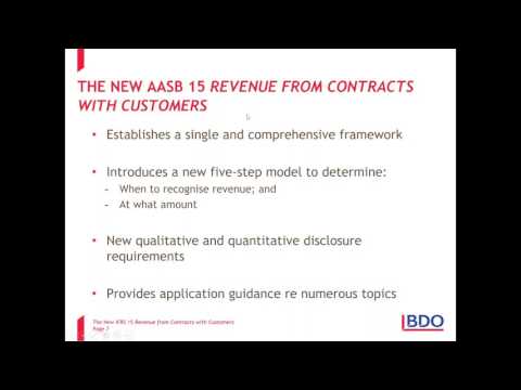IFRS Webinar Series - Overview of the New IFRS 15 Revenue from Contracts with Customers