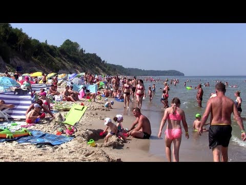Chłapowo plaża, upalny dzień 31-07-2018