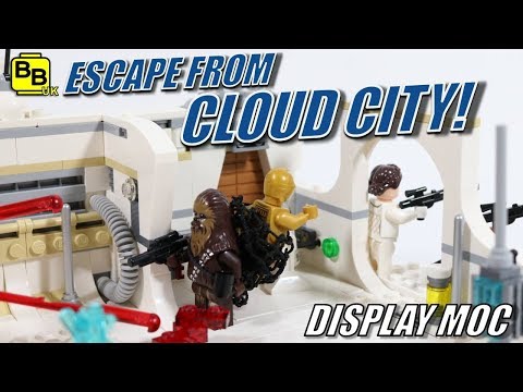 ESCAPE FROM CLOUD CITY! LEGO STAR WARS DISPLAY MOC Video