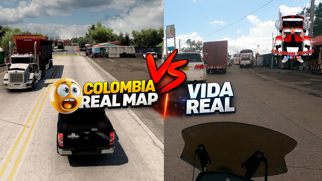 Colombia Real Map VS Vida Real 😱 ¿Es el mapa Colombiano más realista para ATS? 🚚