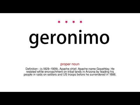 How to pronounce geronimo - Vocab Today