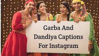 Garba And Dandiya Captions For Instagram