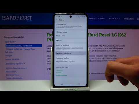 Cómo restablecer preferencias de aplicaciones en LG K62 Plus