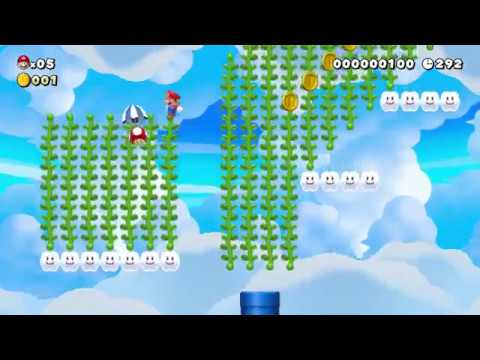 Super Mario Maker 2: Story Mode Level (23 Above the Clouds, Beyond the Vines) [1080 HD]