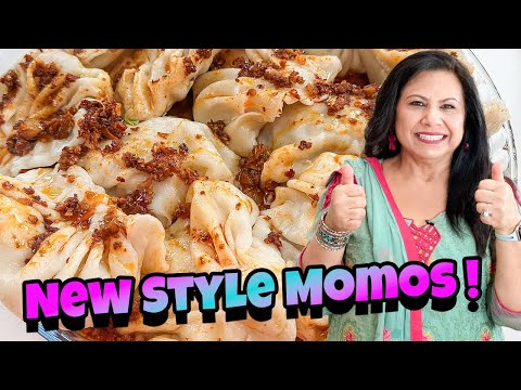Ghar Pe Banaya Asli Street Style Healthy Version Ke Chicken Momos Recipe in Urdu Hindi - RKK