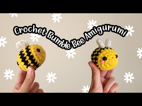 Crochet Bumble Bee Amigurumi Keychain | Crochet Tutorial