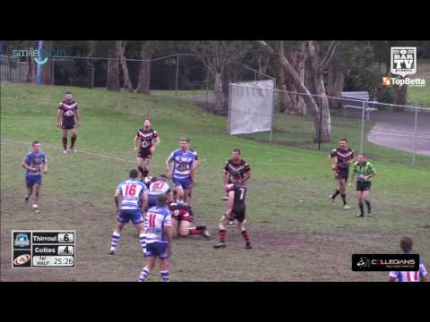 2016 ICRL Round 7 1st Grade Highlights - Thirroul Butchers v Collegians