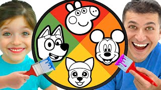 Download lagu Adel vs Dad Coloring & Drawing Challenge | Fun Learning Video for Toddlers! mp3