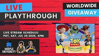 LIVE - Toy Story Obstacles & Adventures Board Game - Playthrough + Worldwide Giveaway
