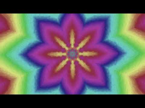 Silent  Fractal Flower Kaleidoscope Screensaver - Calming & Soothing