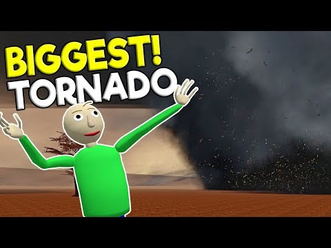 BIGGEST TORNADO DESTROYS WHOLE TOWN! - Garry's Mod Sandbox Gameplay - Gmod Tornado Survival